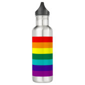 7 Streifen Regenbogen Gay Pride Flag Liberty Flasc Trinkflasche (Links)