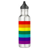 7 Streifen Regenbogen Gay Pride Flag Liberty Flasc Trinkflasche (Rechts)