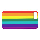 7 Streifen Regenbogen-Stolz Case-Mate iPhone Hülle (Rückseite (Horizontal))