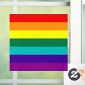 7 Streifen Regenbogen-Stolz  Fensteraufkleber (Zuhause)