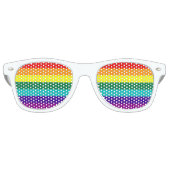7 Streifen Regenbogen-Stolz Partybrille (Vorderseite)