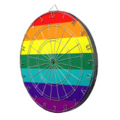 7-Stripe Rainbow Pride Flag   Dartscheibe (Vorderseite rechts)