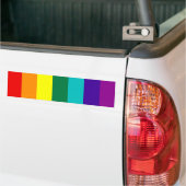 7 Stripes Rainbow Gay Pride Flag Bumper Sticker Autoaufkleber (Auf Lkw)