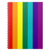 7 Stripes Rainbow Gay Pride Flag Notebook Notizblock (Vorderseite)