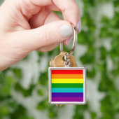 7 Stripes Rainbow Gay Pride Flag Schlüsselanhänger (Hand)