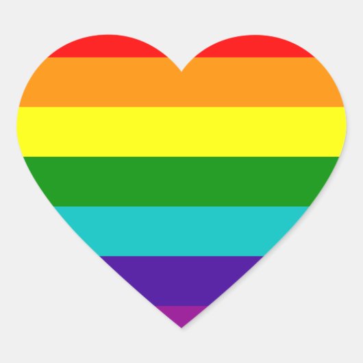 7 Stripes Rainbow Gay Pride Flag Sticker (Vorderseite)