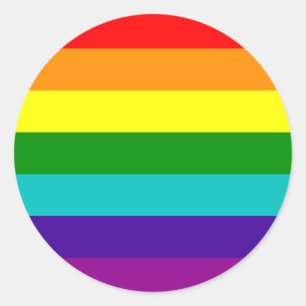 7 Stripes Rainbow Gay Pride Flag Sticker