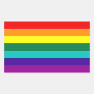 7 Stripes Rainbow Gay Pride Flag Sticker