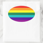 7 Stripes Rainbow Gay Pride Flag Sticker (Tasche)