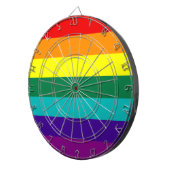 7 Stripes Rainbow Pride Flag Dartscheibe (Vorderseite rechts)