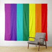 7 Stripes Rainbow Pride Flag Wandteppich (Beispiel (Horizontal))