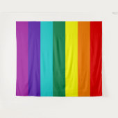 7 Stripes Rainbow Pride Flag Wandteppich (Vorderseite (Horizontal))