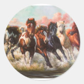 7 Stunden Runder Aufkleber (Vorderseite)