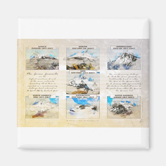 7 Summits Magnet (Vorne)