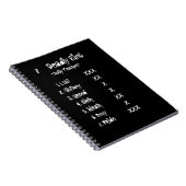 7 T - Shirt Tote Sins Notizblock (Rechte Seite)