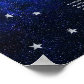 7 Tabelle Celestis Wedding Stars Moon Seating Char Poster (Ecke)