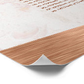 7 Tabelle Kupfer Sitzkarte Hochzeitsmetall aus Mar Poster (Ecke)