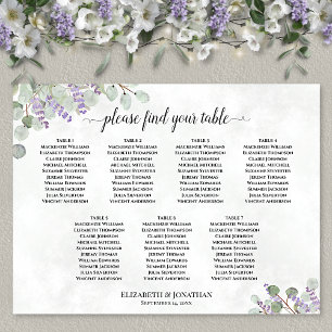 7 Tabelle Lavendel Eukalyptus Hochzeitstabelle Poster