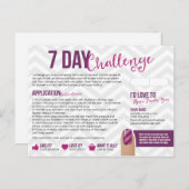 7 Tage Challenge Beispielkarten Postkarten (Vorne/Hinten)