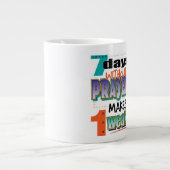 7 Tage - Extra große Tasse (Vorderseite)