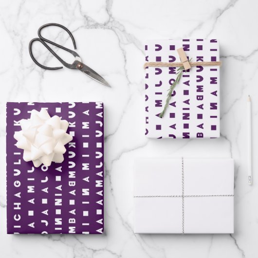 7 TAGE KWANZA GESCHENKPAPIER SET (Vorderseite)