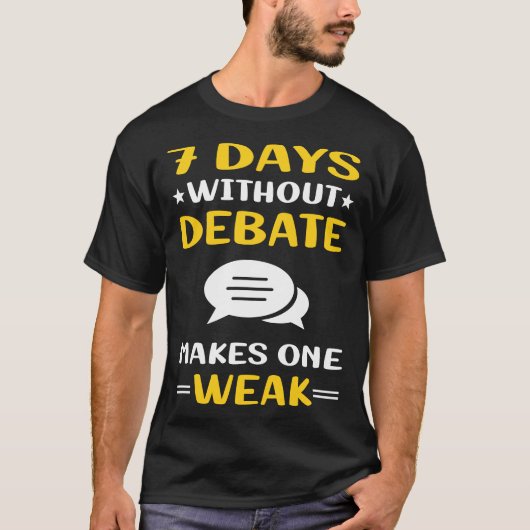 7 Tage ohne Aussprache T-Shirt (Vorderseite)