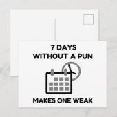 7 Tage ohne einen Witz Postkarte (Vorne/Hinten)