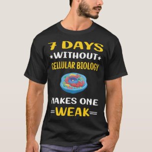 7 Tage ohne Zellbiologie Biologe T-Shirt