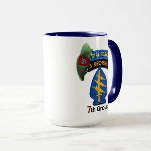 7. Tierärzte der Kraft-Gruppen-grünen Barett-SFGA Tasse (VorderseiteRechts)