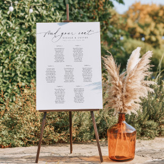 7 Tische Willkommen Sitzplan Hochzeitsschild Poster