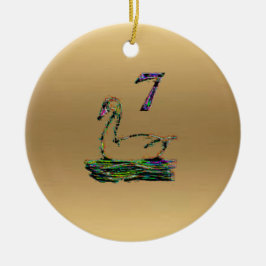 7. u. 8. Tagesweihnachtsdekoration Keramik Ornament