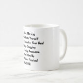 7 Uhr Gute morgendliche Kaffee-Tasse Kaffeetasse (VorderseiteRechts)