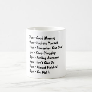 7 Uhr Gute morgendliche Kaffee-Tasse Kaffeetasse