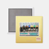 7 vor 7 Kätzchen Magnet (Vorderseite/Rückseite)