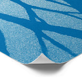 7. Winter, Blaue Schatten, saisonale Print Poster (Ecke)
