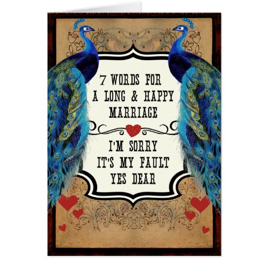 7 Worte für eine lange und glückliche Ehe (Vorne)