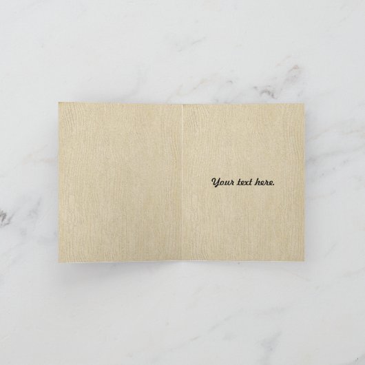 7 Worte für eine lange und glückliche Ehe Karte (Innenseite)