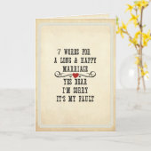 7 Worte für eine lange und glückliche Ehe Karte (Gelbe Blume)