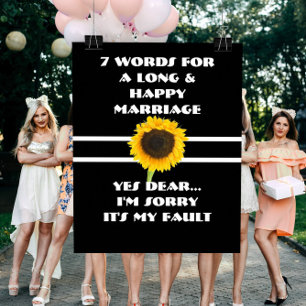 7 Worte Für Eine Lange Und Glückliche Ehe - Poster