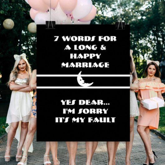 7 Worte Für Eine Lange Und Glückliche Ehe - Poster
