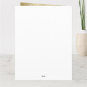 7 Worte für lange und glückliche Ehe lustig Karte (Rückseite)