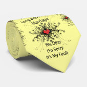 7 Worte zu einer langen Ehe Krawatte (Gerollt)