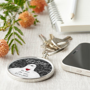 7 Worte zu einer langen Ehe und glücklichen Ehe Schlüsselanhänger