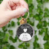 7 Worte zu einer langen Ehe und glücklichen Ehe Schlüsselanhänger (Hand)