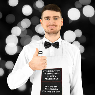 7 Worte zu einer langen und glücklichen Ehe - Schü Schürze