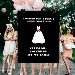 7 Wörter für eine lange und glückliche Ehe - Poste Poster