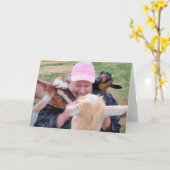 7"x5" Faltkarte | À la Goate Karte (Gelbe Blume)