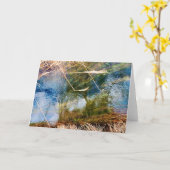 7"x5" Faltkarte | Creek Reflection 8 v2 Karte (Gelbe Blume)
