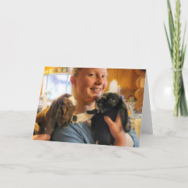 7"x5" Faltkarte | Kinder in der Küche Karte