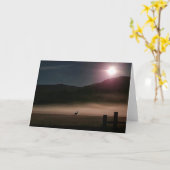 7"x5" Faltkarte | Moon Deer Karte (Gelbe Blume)